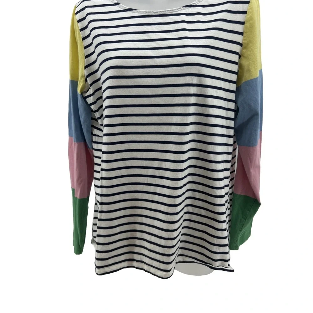 Boden Breton Colorful Striped Kids Shirt - Picture 2 of 4